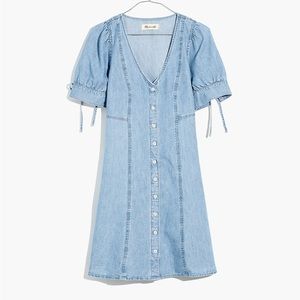 Madewell Button Front Denim Mini Dress NWT
